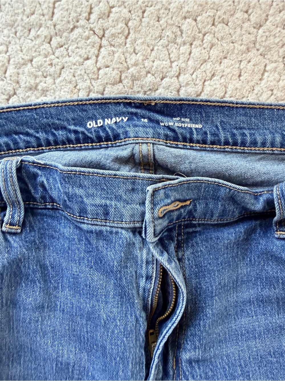 Old Navy Medium Blue Boyfriend Jeans